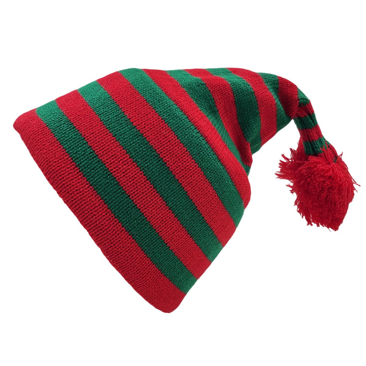 

Шапка для родителей и детей Осень и Зима Санта Клаус Мужская и Женская Вязаная Шапка Рождественский Подарок Шерстяная Шапка 52-60CM