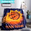 Custom Name Blanket Suns Basketball Artwork Blanket Bedding Blanket for Travel, Camping, Living Rooms, Offices, Sofas, Fan Christmas gift