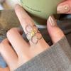 925 Silver Rings for Women Couple Minimalist Handmade Simple Big Flower Ring Party Prevent Allergy Jewelry Party Gifts