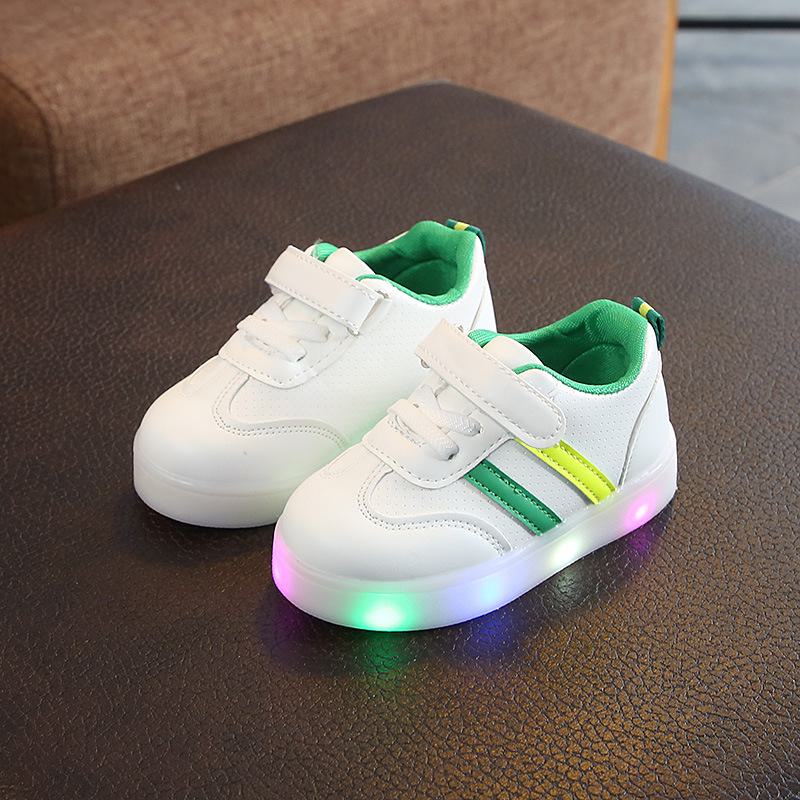 2022 Kids' Korean Luminous Sneakers - Boys' and Girls' Casual Shoes with Colorful Flashing Lights
