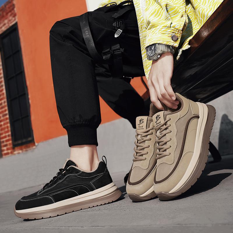 Fashion Anti Slip Sports Male Sneakers Breathable Treking Footwear Versatile Travel Trainers Walking Shoes Leisure Walk Men Casual Shoes