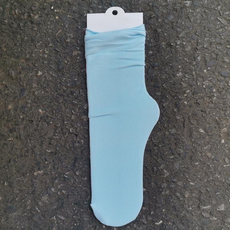 Spring/Summer Breathable Cotton Socks: Thin, Anti-Pilling, Seamless Postpartum Comfort, Solid Color, Casual Fashion