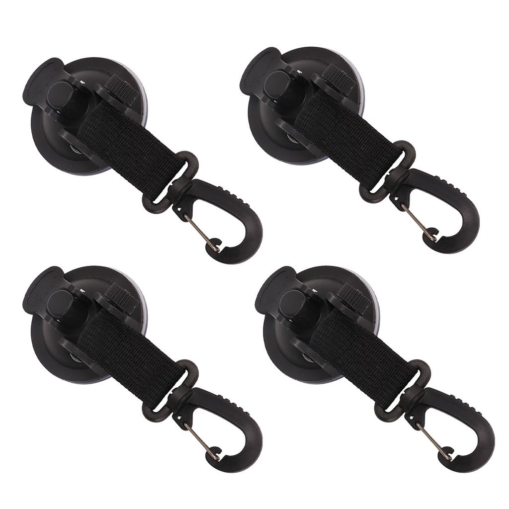4Pcs Heavy Duty Suction Cups Anchor High Strength Portable Strong Suction Cups with Hooks for