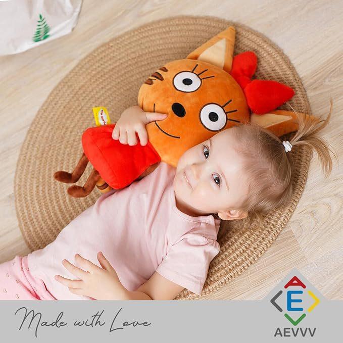 Kid-e-Cats Cartoon Toy Karamelka Three Cat Plush Toy