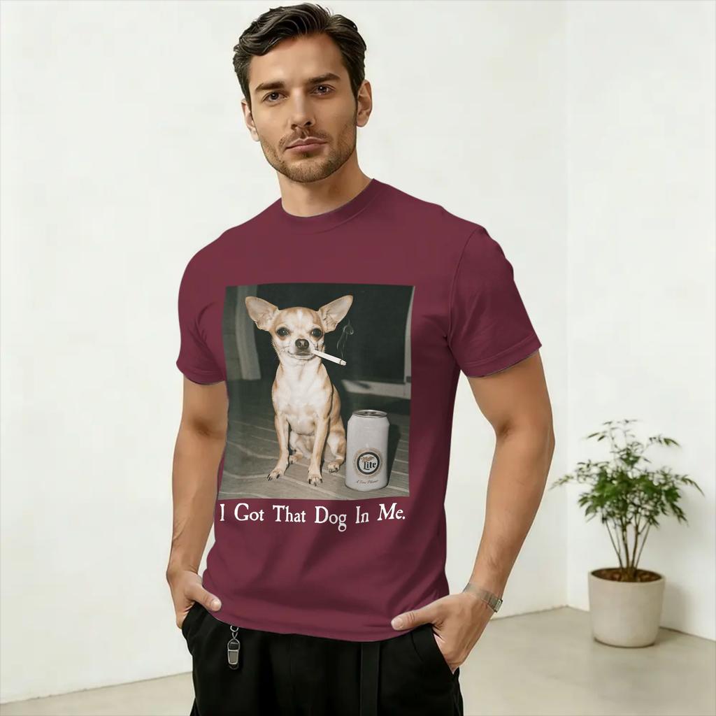 Harajuku T-Shirt Summer Funny I Got That Dog In Me Meme Hip Hop T-Shirts Cotton Tee Shirt for Unisex's Y2K Retro Short Sleeve Tops