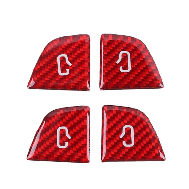Precisions Fit Door Switches Button Protective Film for Select Model Carbon Fiber Resin Car Interior Upgrades Accessory