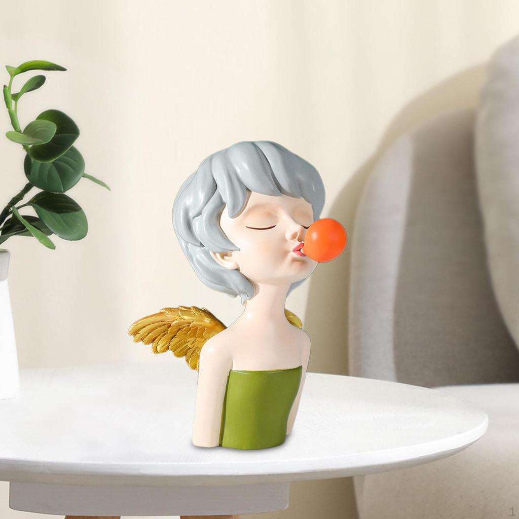 Statue Desk Ornament Crafts Collectible Art Decorative Resin Sculpture Figurine for Wedding