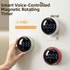 Round Magnetic Kitchen Timer Voice Controlled Intelligent Voice Timer  Office