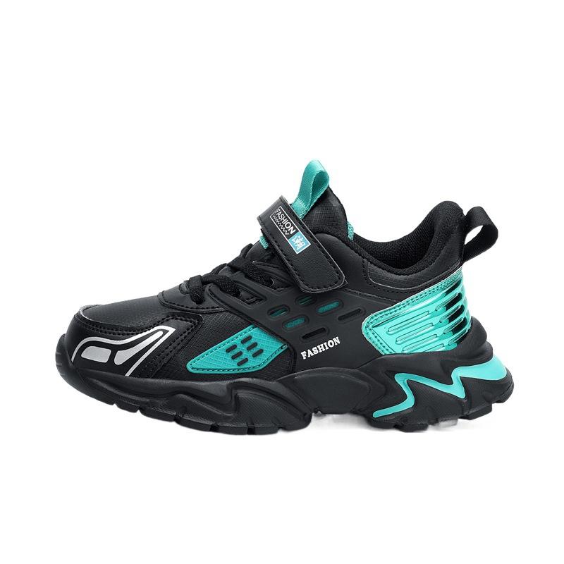 Zhongda children's campus running shoes casual shoes trendy classmates boys 2025 spring and autumn new waterproof leather sneakers
