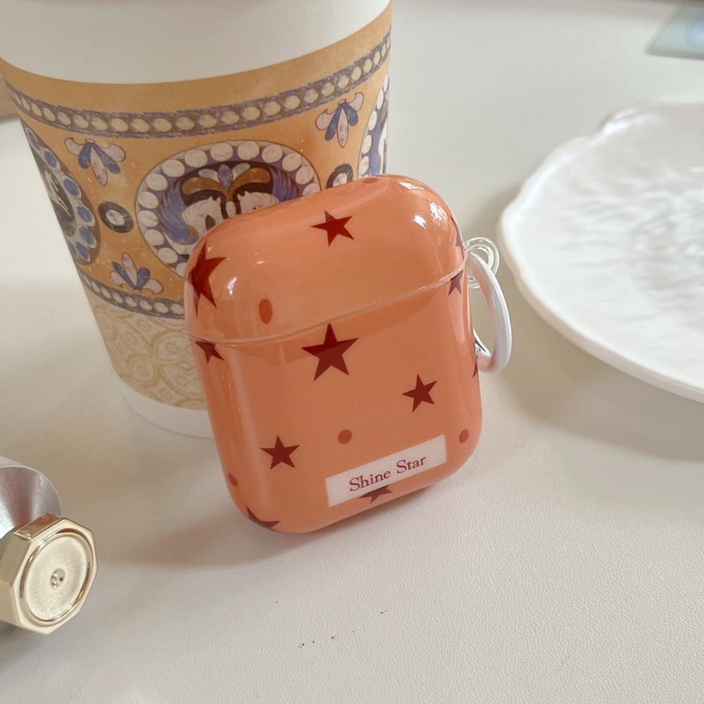 Ins polka dot star letter for AirPods pro3 earphone cover 4th generation wireless bluetooth apple AirPods 1 /2 generation earphone case