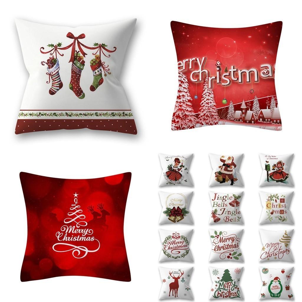 Vibrant Christmas Themed Decorative Cushion Cover For Festive Home Decor 18x18