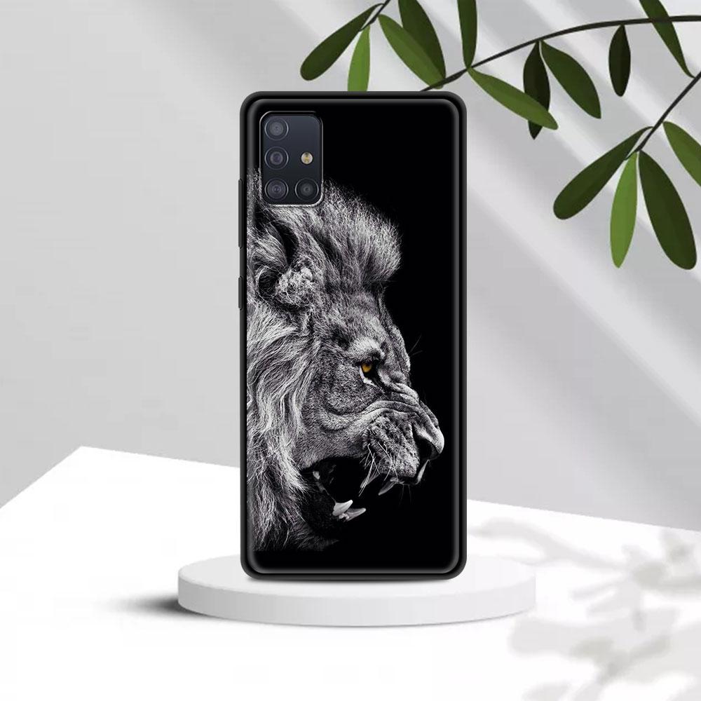 Fall Für Samsung A91 A72 A71 A52 A51 A42 A41 A32 A31 A21 EU A21s A12 A11 A02s A02 A01 Abdeckung Fundas Shell Lions