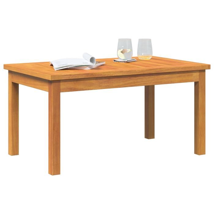 vidaXL Coffee Table 75x40x38 Cm Solid Acacia Wood 4106463