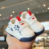 Babylaufschuhe mit weicher Sohle und Klettverschluss - Cartoon-Stil für Jungen und Mädchen, Frühling/Herbst