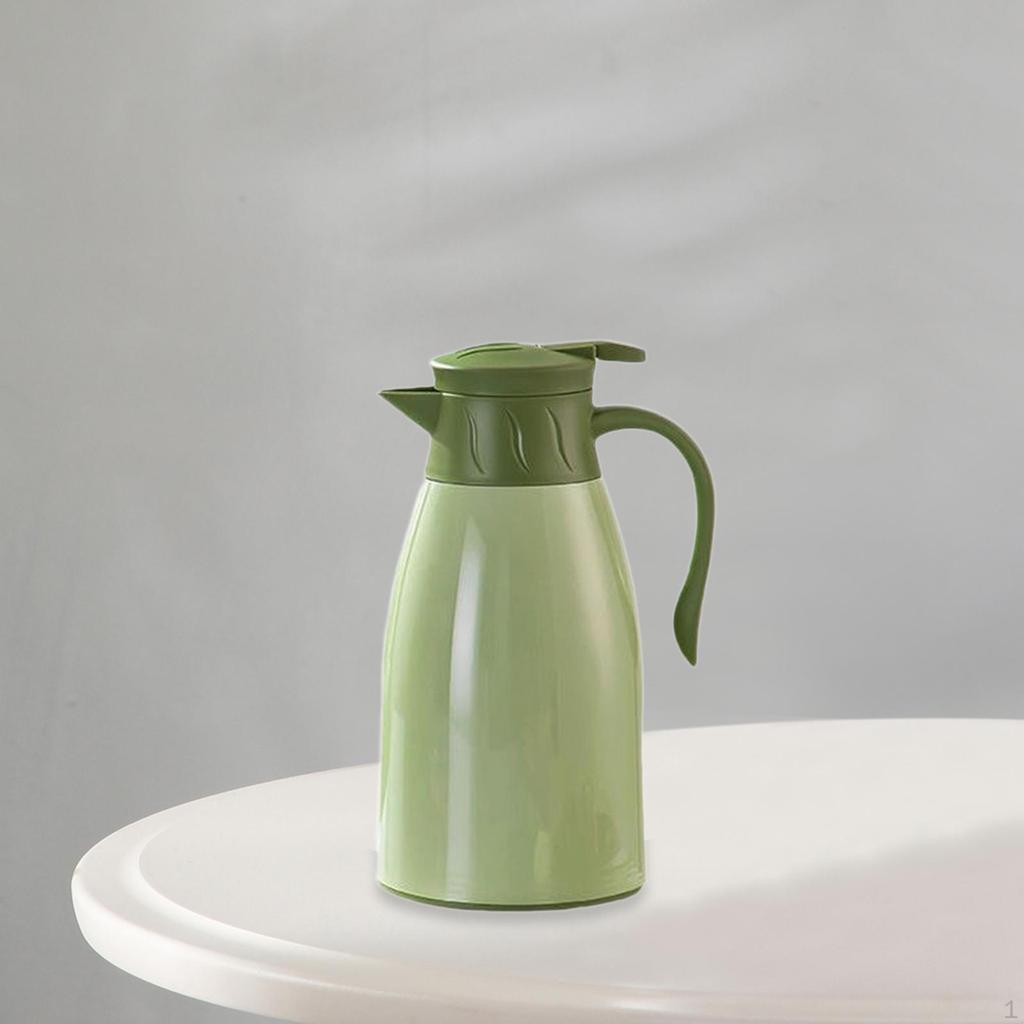 Thermos Water Pot Thermal Carafe 1.6L with Lid Vacuum Insulated Pitcher Jug for Barbecue