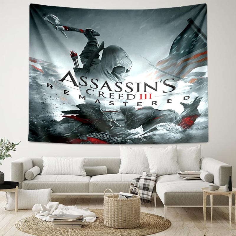 1pc A-Assassin's Creed Tapestry, Living Room, Bedroom, Office, Party Decor, Ideal Festive Gift