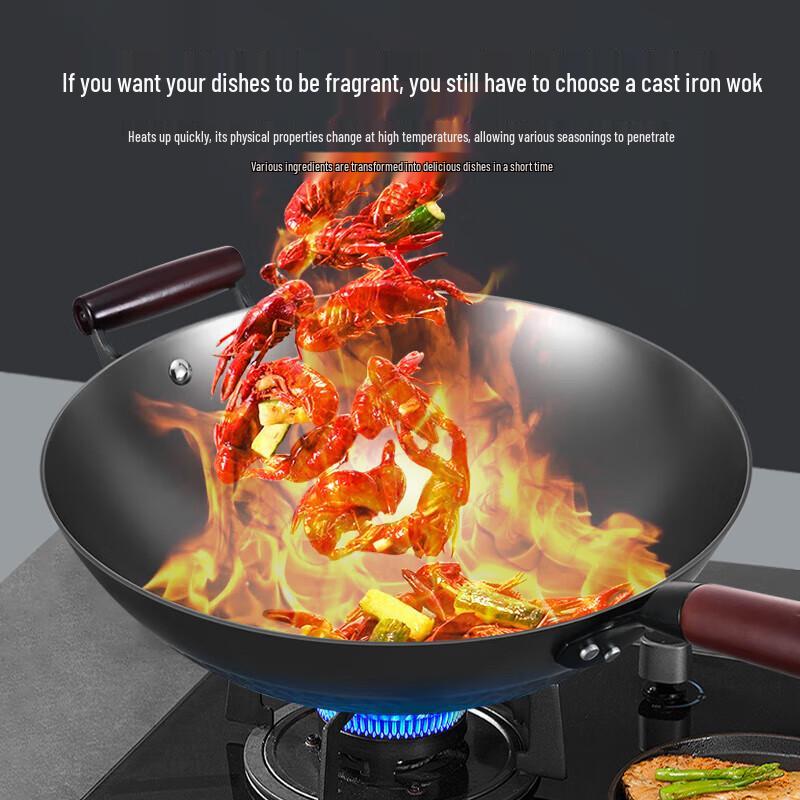 

KOBACH 32cm Non-stick Refined Iron Wok