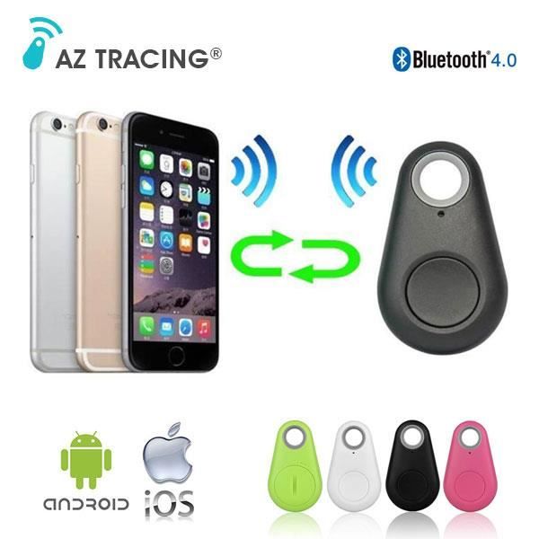 AZ TRACING® Locator Tracker Keychain Connected Anti-Loss and Remote Photo Trigger - iOS and Android - Pink Color