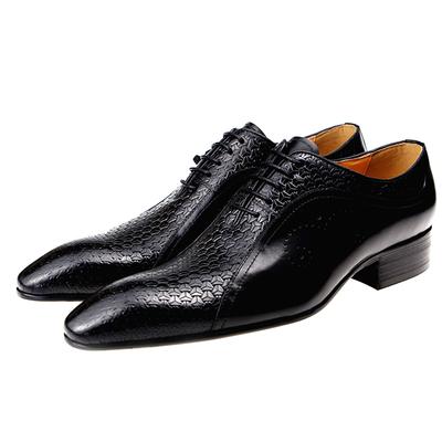 Mode Hohe Qualität Formell Echtes Leder Schuhe Herren Abend Hochzeit Bequemes Schuhwerk Seitliche Schnitzschuhe Schwarz Braun Brogue