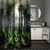 Natural Scenery Coconut Trees Bathroom Landscape Shower Curtain Waterproof With 12 Hooks Home Deco Free Ship