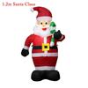 1.2M Tall Christmas Inflatable Santa  with Small Crutch Yard Art Decoration Stage Prop