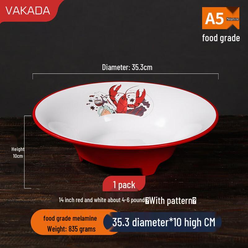 VAKADA Commercial Melamine Round Dinner Plate