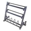 Multi-functional 3-Tier Dumbbell & Barbell Rack