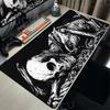 Black White Skull Gaming Mouse Pad Large Mousepad XXL Table Mat Anti-slip Keyboard Accessories Office Laptop Desk Mats Gamer Rug