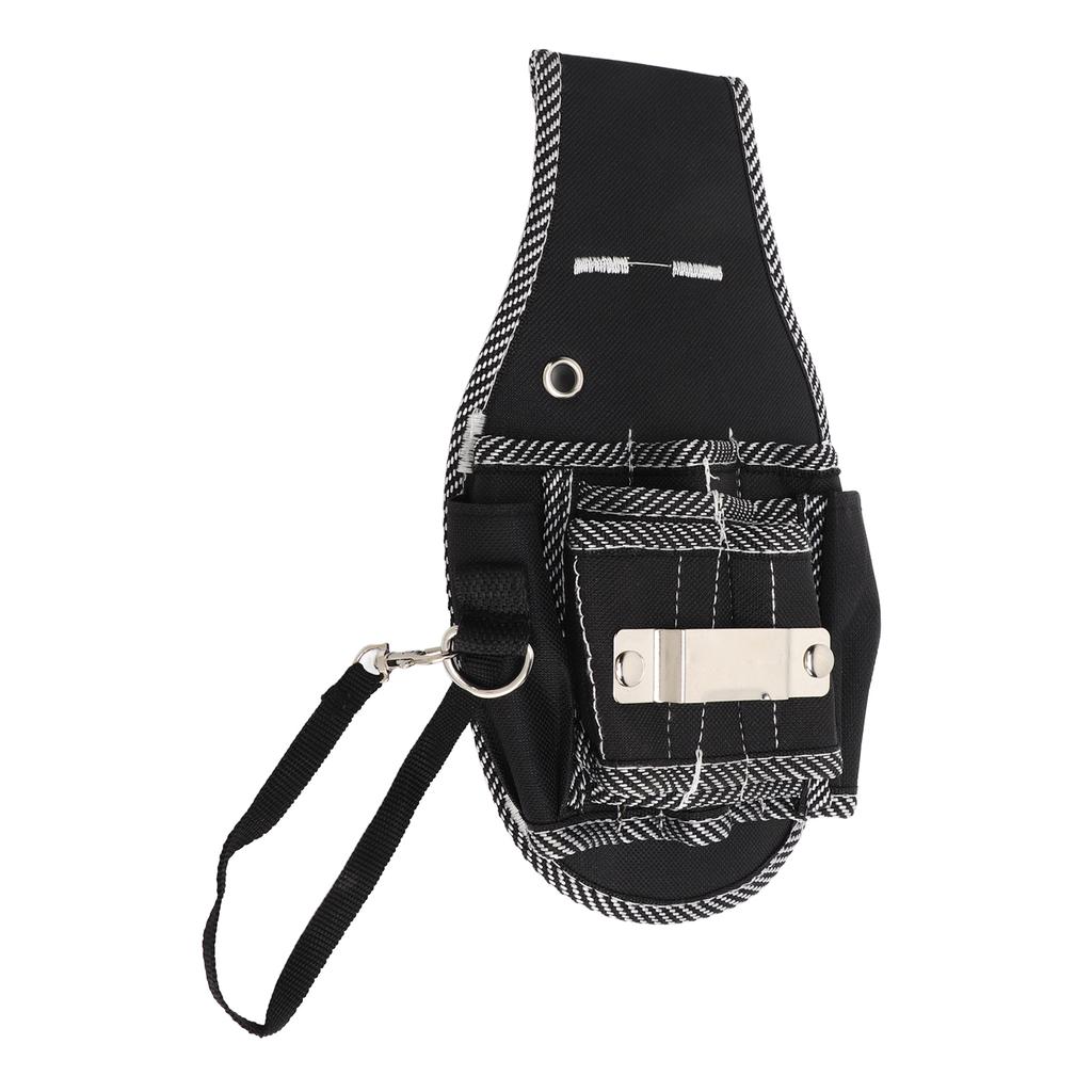 Woodworking Tool Belt Oxford Cloth Electrician Waist Hanging Tool Bag Hardware Tool Waist Bag Small Black
