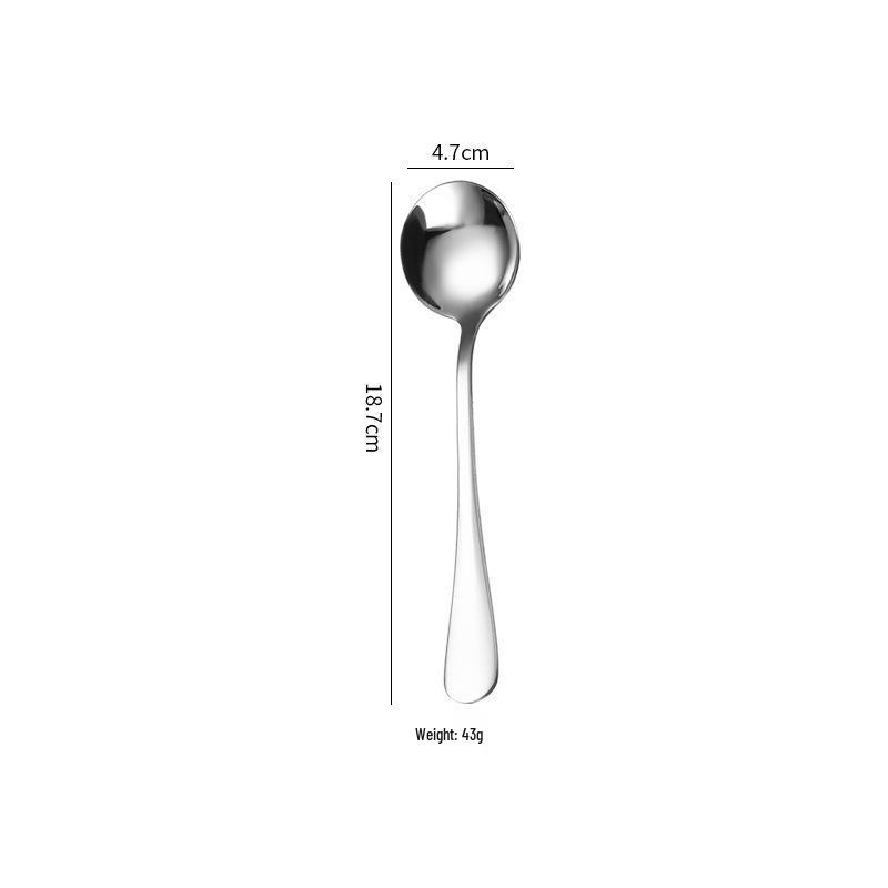 1010 Series Stainless Steel Tableware: Hotel Spoon, Steak Knife, Fork, Dessert Spoon, Coffee Spoon, Fruit Fork, Cake Spatula
