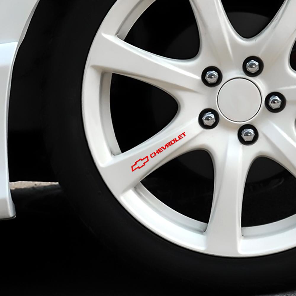 4 Stück reflektierende Vinyl-Aufkleber für Autotürgriffe, Spiegel, Wischer, Styling für Chevrolet Spark Aveo Colorado Cruze Camaro Malibu