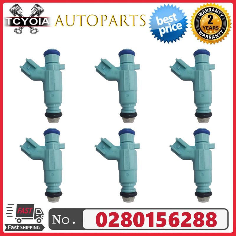 

New 6pcs/lot Fuel Injectors 0280156288 For 2007 Cadillac CTS 2.8L V6