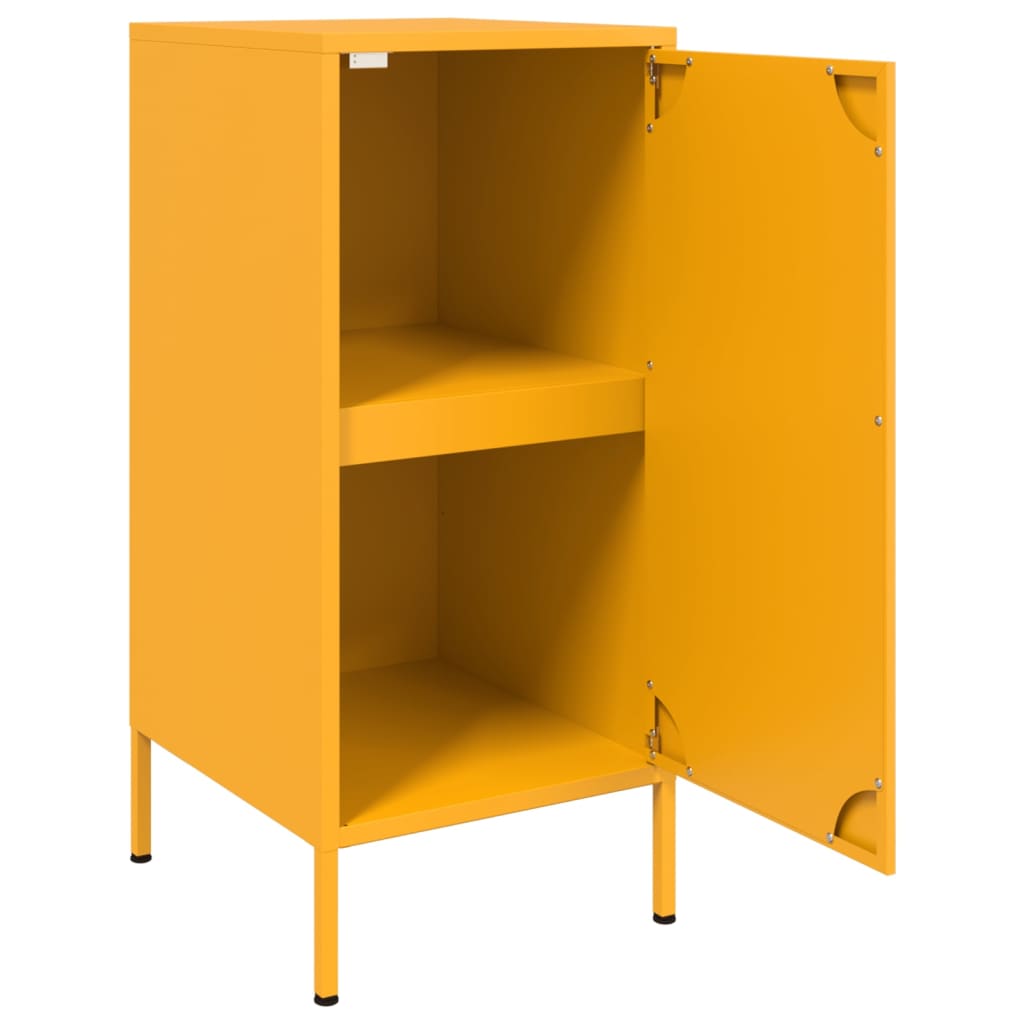 Sideboards 2 pcs Mustard Yellow 36 x 39 x 79 cm Steel