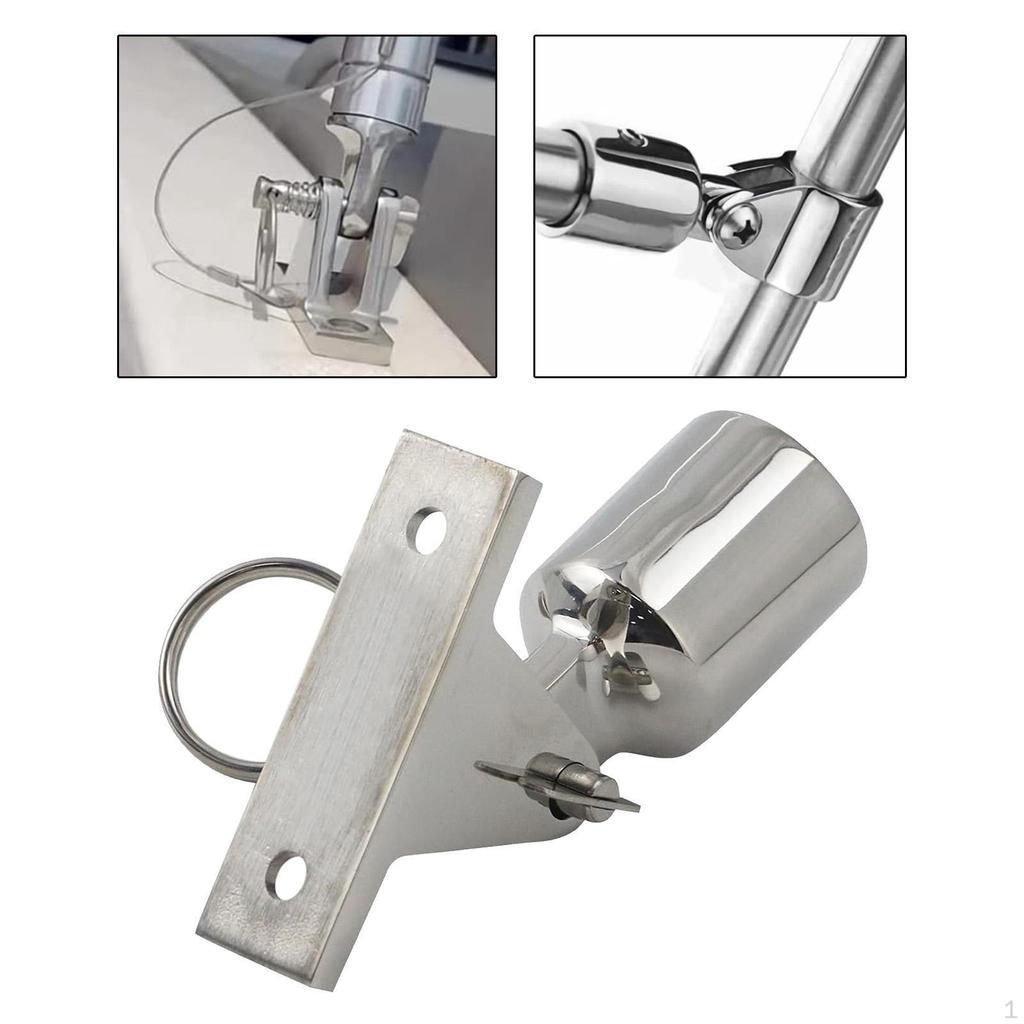 Deck Hinges Slide Cap Accessory Fits 22mm/25mm Tube Easily Install Replace Parts for Boat Yach