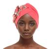 New Sticky Flower Solid Color Watermelon Hat Baotou Hat African Hat Muslim Hat