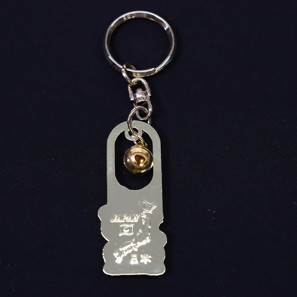 Castle Enterprise Japanese Souvenir Keychain and (Bell Maneki-neko Cat)