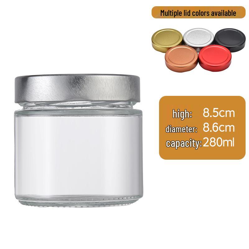 Large Capacity Round Pickle Dispensing Bottle with Lid, Moisture-Proof High Borosilicate Glass Jar