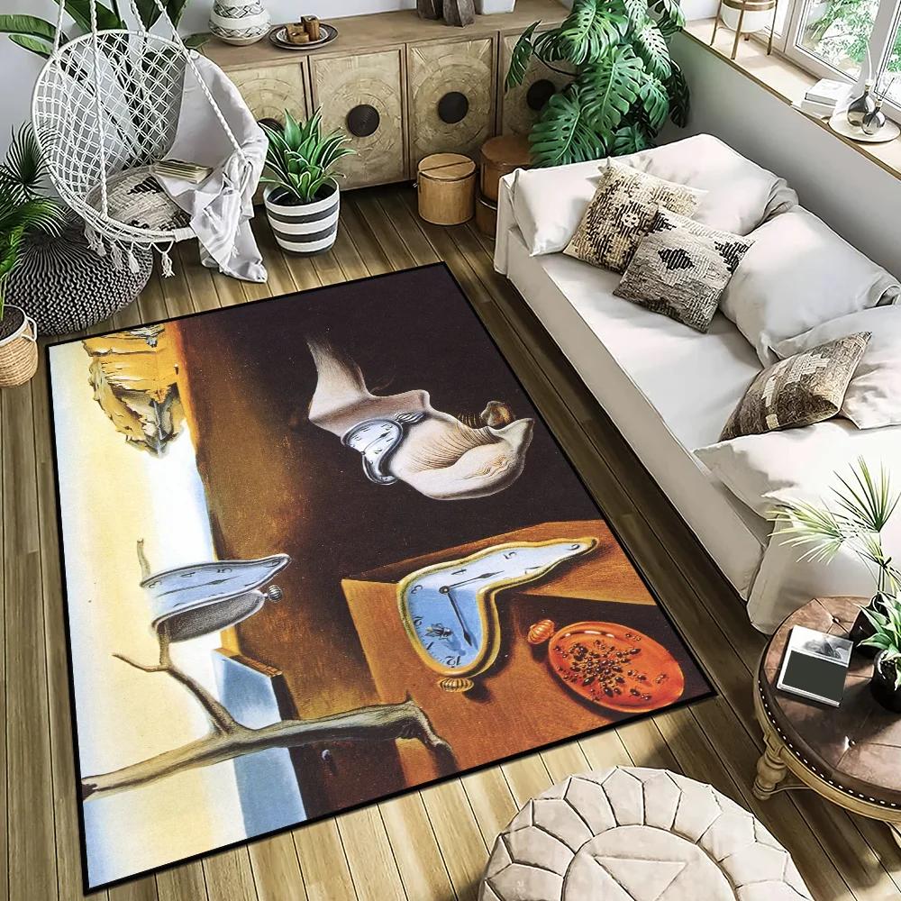 Salvador Dalí Art Door Mat Entrance Non-slip Washable Kitchen Carpet Living Room Hallway Rug Bathroom Decoration