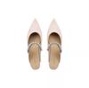 Fashion 2025 Flat Shoe for Women Spring Summer Shallow  Pointed Flat Women Mary Jane Shoes Lacquer Leather Multi Color Half Slippers