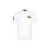 Polo Ensfarget Bomull Logo Brodert Kortermet Poloskjorte Herre topper Hvit 710814437-002