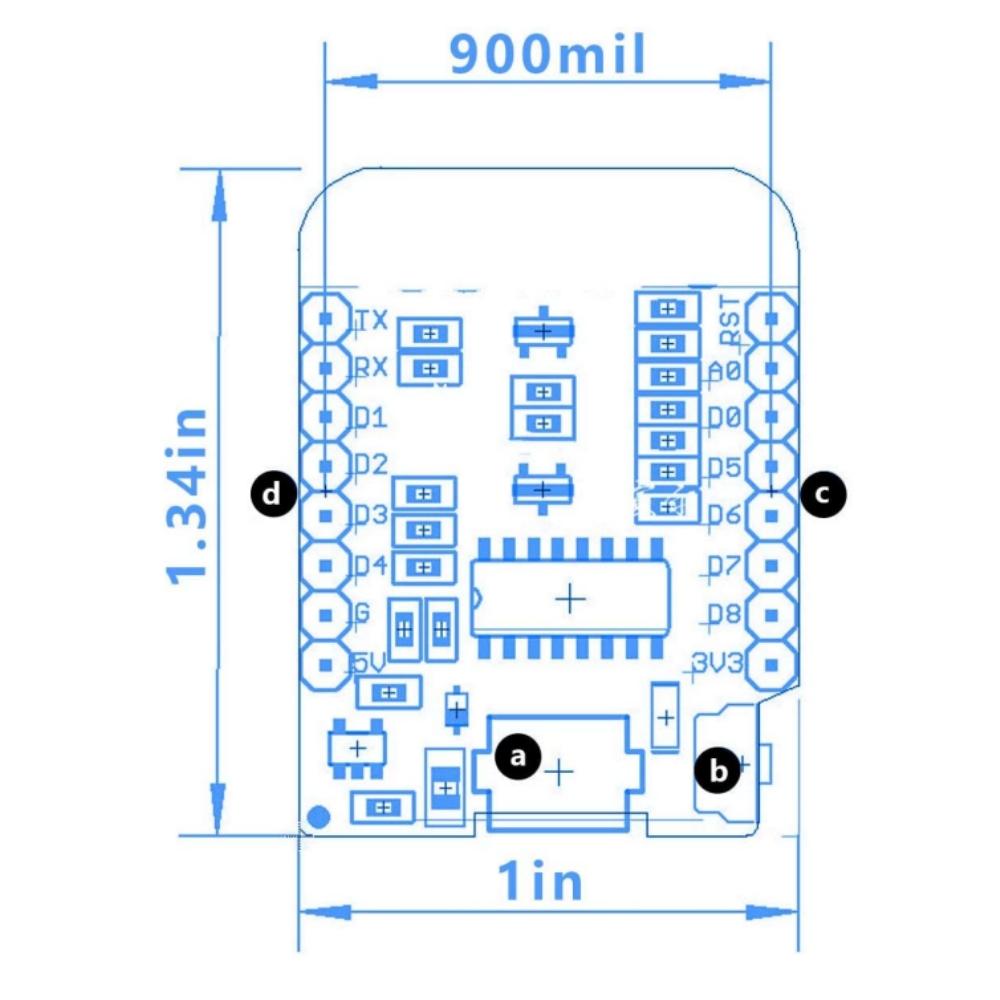 WiFi Internet Development Board D1 Mini NodeMcu Lua 4M Bytes Development Module Base on ESP8266 ESP-12F for Arduino