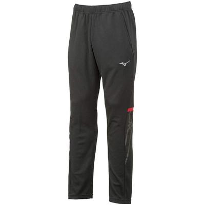 Mizuno MC Line Trainingsgröße M Aufwärmhose, Schweißableitend, Schnelltrocknend, Tragen, 32MD1110, Schwarz/Chinesisches Rot,