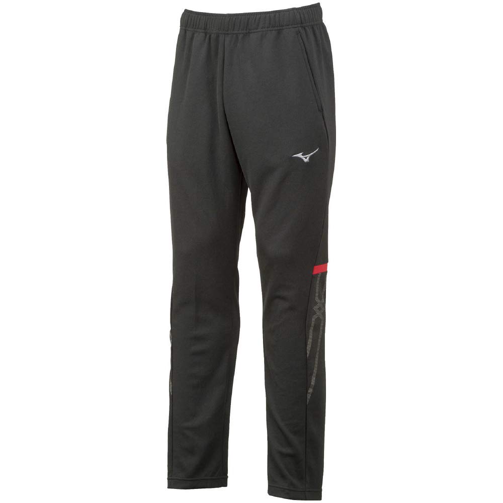 

Mizuno MC Line Training Size M Warm-Up Pants, Sweat-Wicking, Quick-Drying, Wear, 32MD1110, Black/Chinese Red,