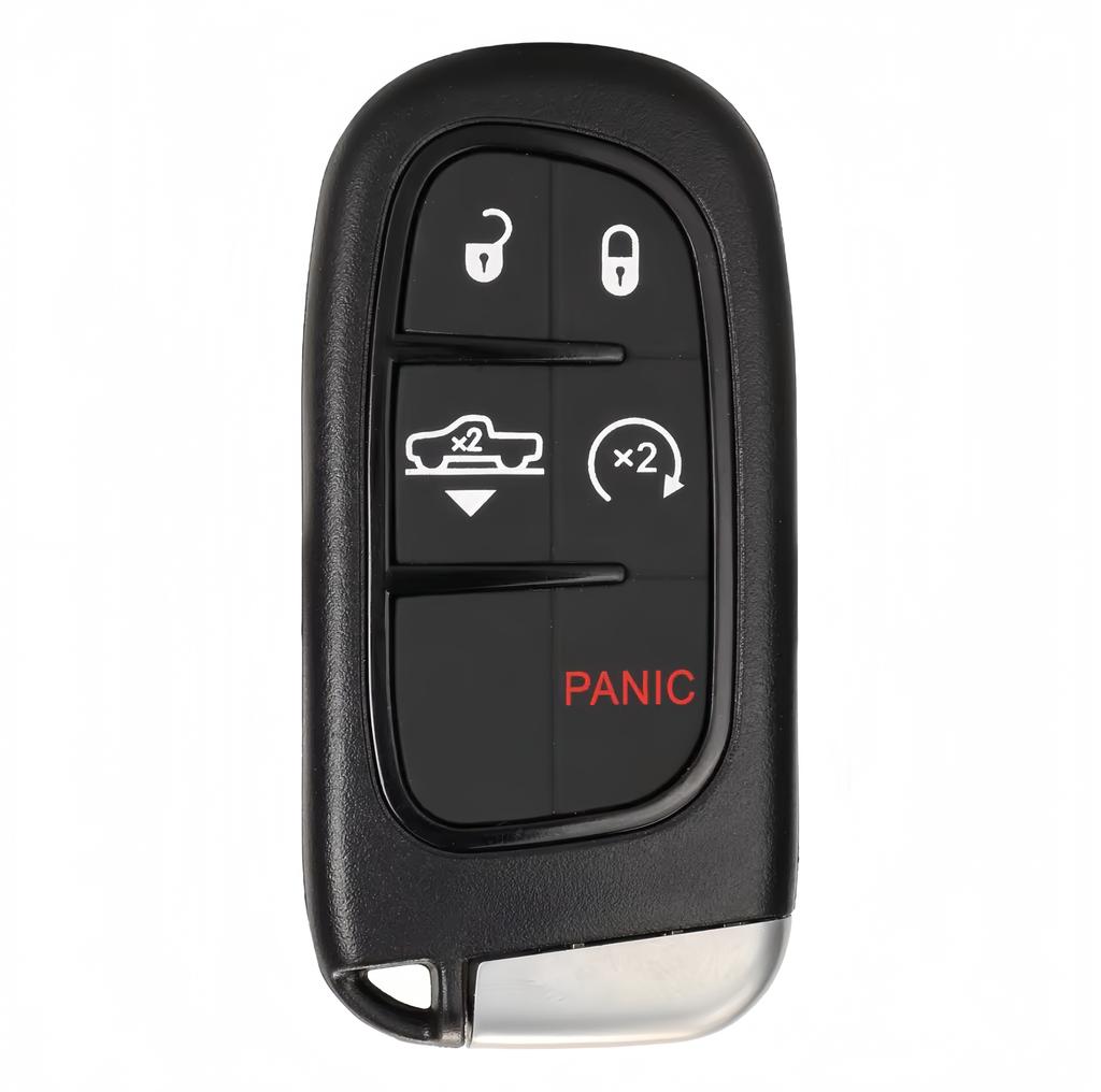 Xjmynb For Jeep Grand Cherokee Dodge Ram 1500 Journey Dart Challenger Durango 2/3/4/5 Buttons Remote Car Key Shell Case Fob