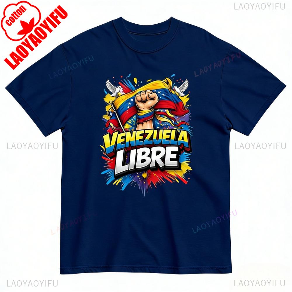 Astra Styles Venezuela Libre TShirt Freedom Venezuela Shirt Protest Activity Attire Unisex Unisex Unisex Streetwear Printed Tops