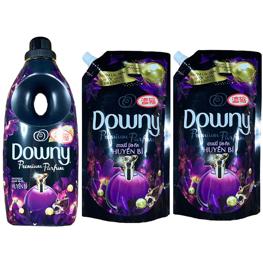 Asia Downey Mystique Fabric Concentrated 800ml Bottle 2 X 750ml Refill Bags [Set Product] Softener, Type, +