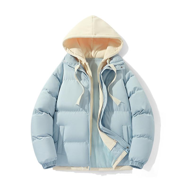 

Winter Warm Hooded Jackets for Men Casual Windproof Coat Padded Thicken Parka Jacket Men s Quilted Full Zip Windbreaker Insulated Jackets with Hood 3XL