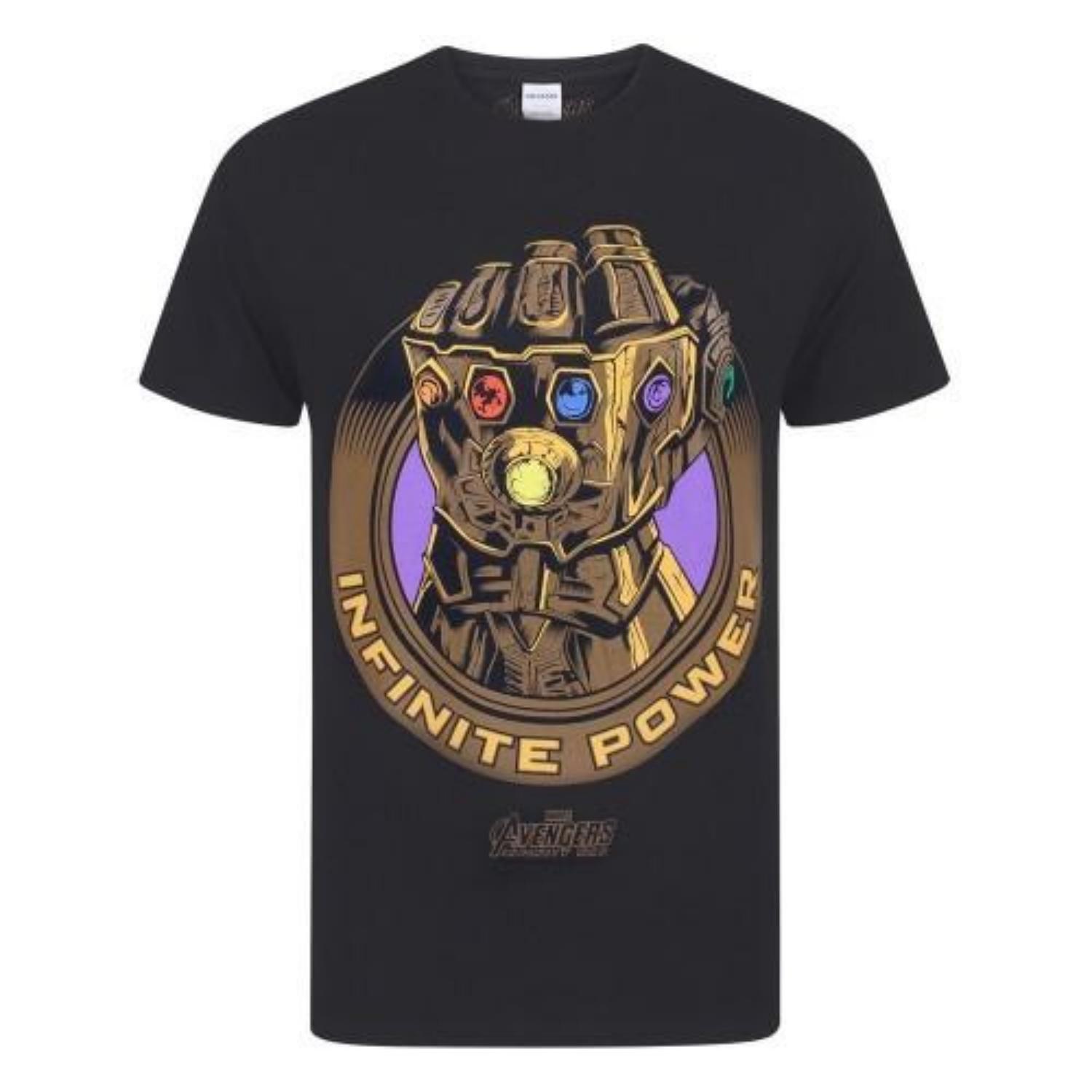 Marvel Avengers Infinity War Mens Thanos Infinity Gauntlet T-Shirt S