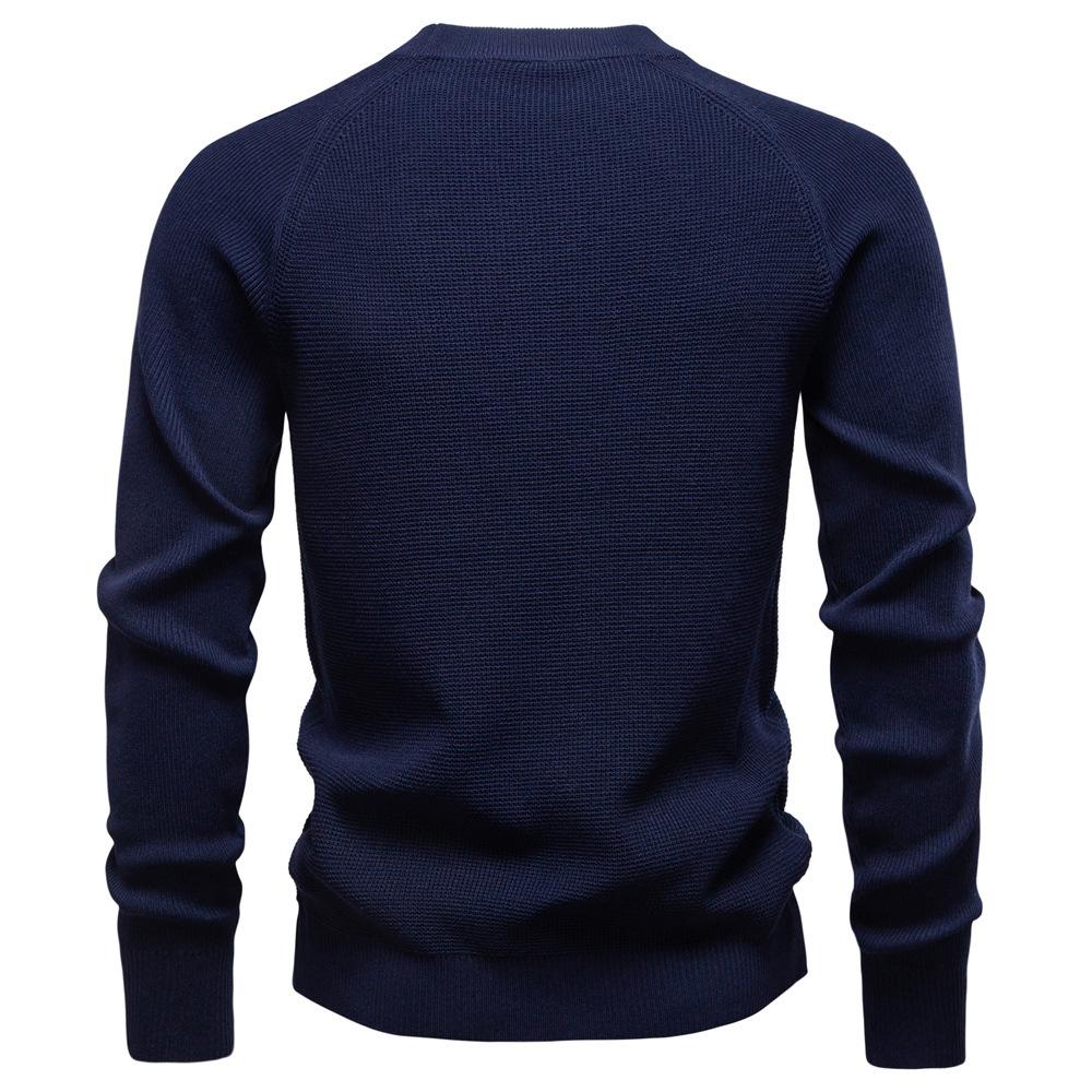 Polo Ralph Lauren 2025 Autumn and Winter Embroidery New Round Neck Fashionable Solid Color Sweater Men's High-quality Business Casual Knitted