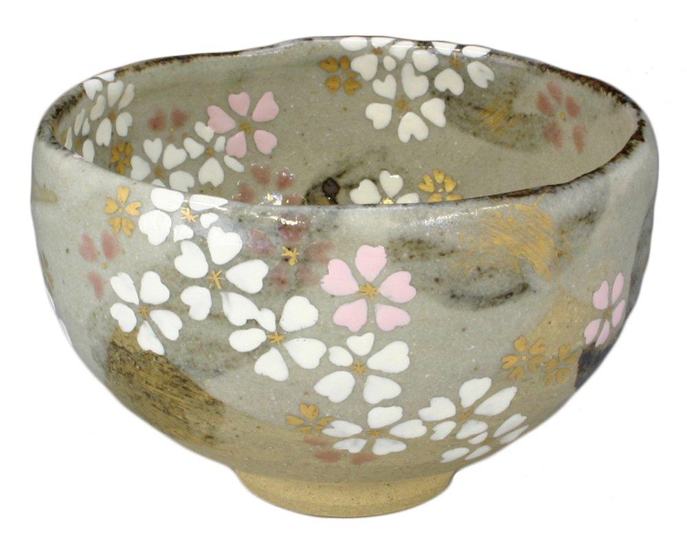 

Kyoto ware Kiyomizu ware Yawata kiln Matcha bowl (in wooden box) Yugenzakura TBM532